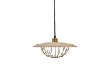 Nkuku Chakai Wood &amp; Metal Large Pendant –  from Amos Lighting + Home