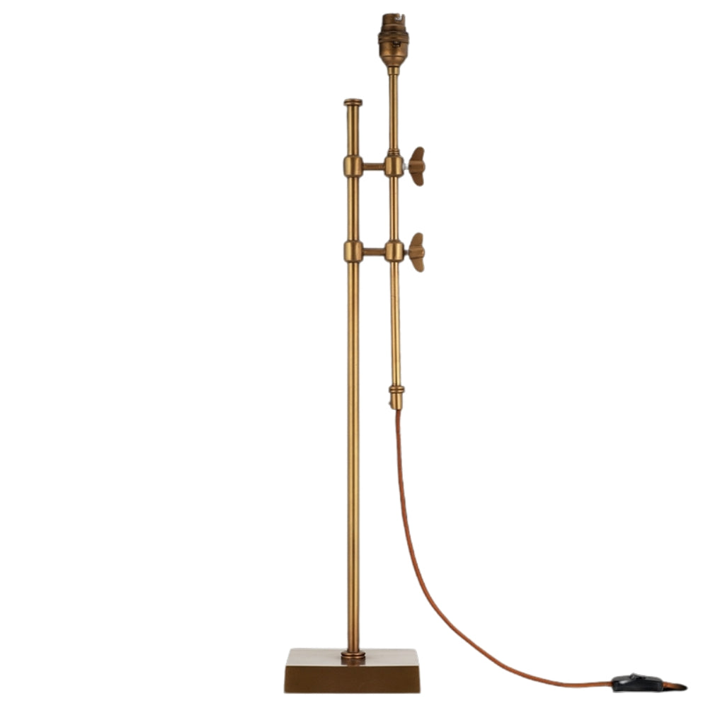 Nkuku Chintala Iron Table Lamp Antique Brass –  from Amos Lighting + Home