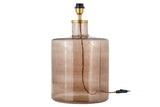 Nkuku Edina Recycled Smoke Brown Glass Table Lamp Large –  from Amos Lighting + Home