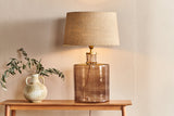 Nkuku Edina Recycled Smoke Brown Glass Table Lamp Large –  from Amos Lighting + Home