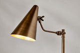 Nkuku Idhant Task Desk Lamp Antique Brass –  from Amos Lighting + Home