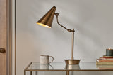 Nkuku Idhant Task Desk Lamp Antique Brass –  from Amos Lighting + Home