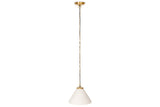 Nkuku Kiara Organic Shaped Ceramic Pendant Light Antique Brass –  from Amos Lighting + Home