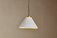 Nkuku Kiara Organic Shaped Ceramic Pendant Light Antique Brass –  from Amos Lighting + Home