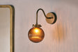 Nkuku Konnie Bathroom Wall Light Amber Glass –  from Amos Lighting + Home