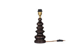 Nkuku Manua Wood Table Lamp Dark Stain Small –  from Amos Lighting + Home