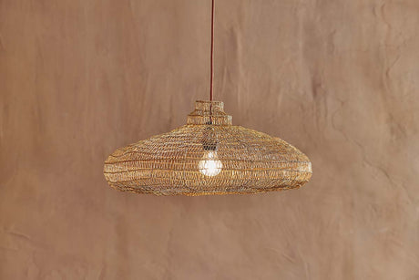 Nkuku Mukuni Wire Lampshade Antique Brass –  from Amos Lighting + Home