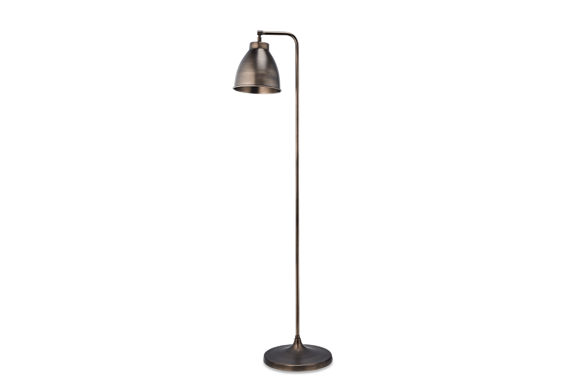 Nkuku Muturi Floor Lamp Aged Bronze –  from Amos Lighting + Home