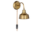 Nkuku Nar Plug In Wall Lamp Antique Brass –  from Amos Lighting + Home