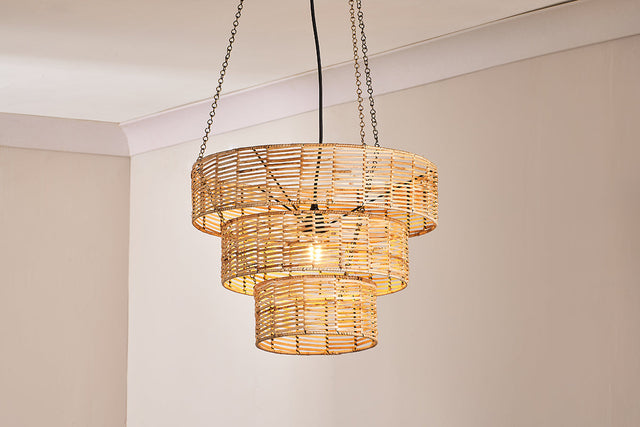 Nkuku Noko Rattan Chendelier –  from Amos Lighting + Home