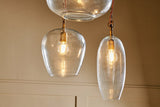 Nkuku Otoro 3 Light Recycled Clear Glass Cluster Pendant –  from Amos Lighting + Home