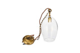 Nkuku Otoro Recycled Clear Glass Pendant  Large Oval –  from Amos Lighting + Home