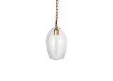 Nkuku Otoro Recycled Clear Glass Pendant Small Oval –  from Amos Lighting + Home