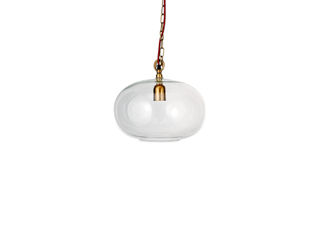 Nkuku Otoro Recycled Clear Glass Pendant Small Round –  from Amos Lighting + Home