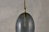 Nkuku Otoro Recycled Smoke Glass Pendant Large Oval –  from Amos Lighting + Home