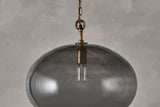 Nkuku Otoro Recycled Smoke Glass Pendant Large Round –  from Amos Lighting + Home