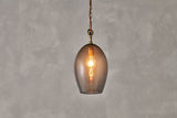 Nkuku Otoro Recycled Smoke Glass Pendant Small Oval –  from Amos Lighting + Home