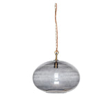 Nkuku Otoro Recycled Smoke Glass Pendant Small Round –  from Amos Lighting + Home