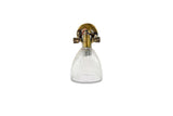 Nkuku Rarni Recycled Glass Single Spotlight Antique Brass –  from Amos Lighting + Home