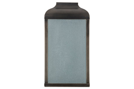 Nkuku Riad Outdoor Wall Lantern Black & Frosted –  from Amos Lighting + Home