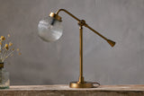 Nkuku Sengol Recycled Glass Desk Lamp Antique Brass –  from Amos Lighting + Home