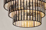 Nkuku Shanaya Mottled Glass Chandelier Antique Bronze –  from Amos Lighting + Home