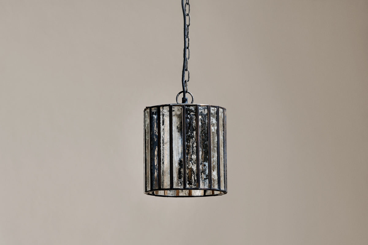 Nkuku Shanaya Mottled Glass Pendant Antique Bronze –  from Amos Lighting + Home