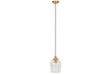 Nkuku Varuna Mango Wood & Glass Pendant –  from Amos Lighting + Home