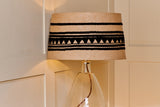 Nkuku Yongana Jute Pattern Lamp Shade Natural & Black Large –  from Amos Lighting + Home