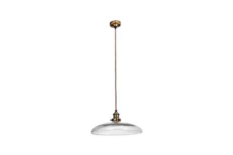 Nkuku Zowie Recycled Ribbed Glass Large Pendant –  from Amos Lighting + Home