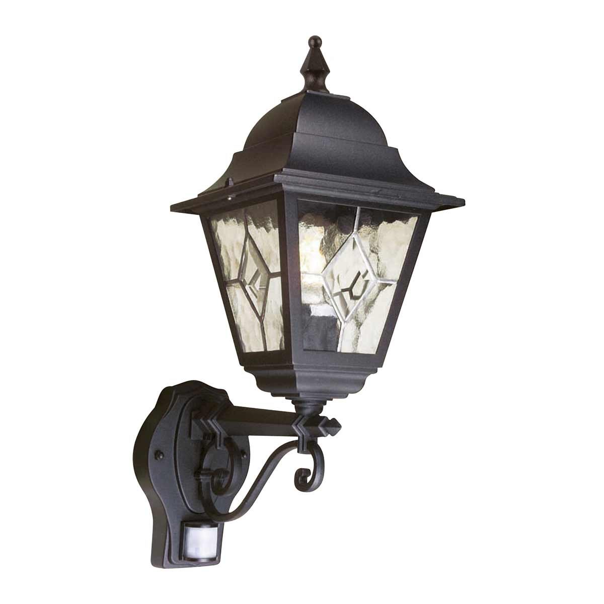 Elstead Norfolk 1 Light Up Wall Lantern with PIR