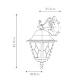 Elstead Norfolk 1 Light Down Wall Lantern