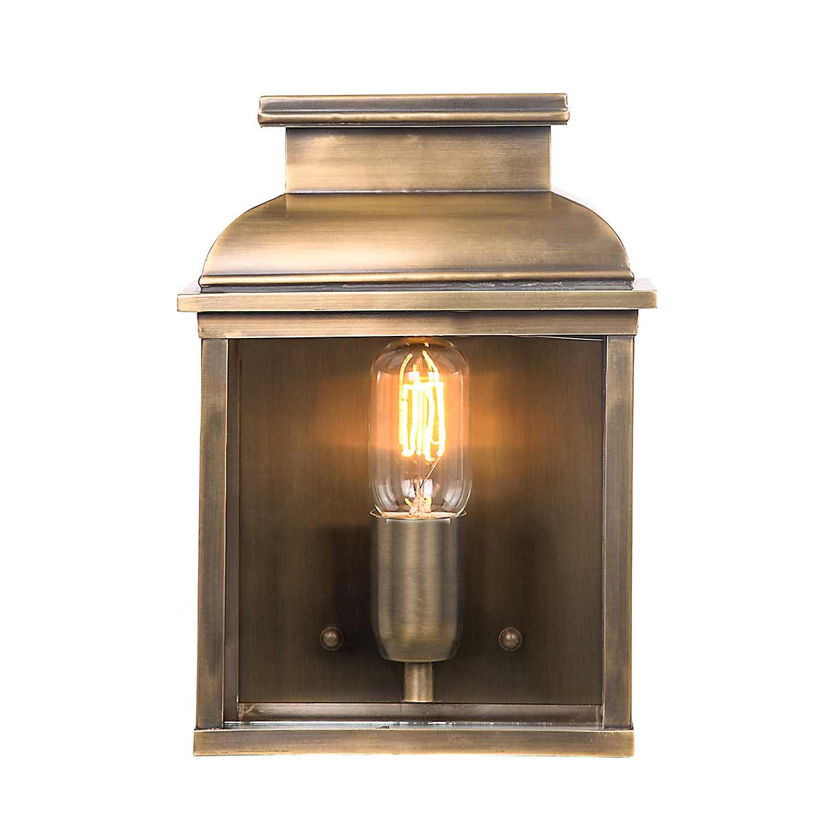 Elstead Old Bailey 1 Light Wall Lantern - Brass