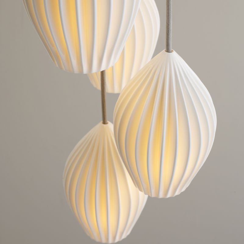 Original BTC Fin Pendant Grouping of 5 –  from Amos Lighting + Home