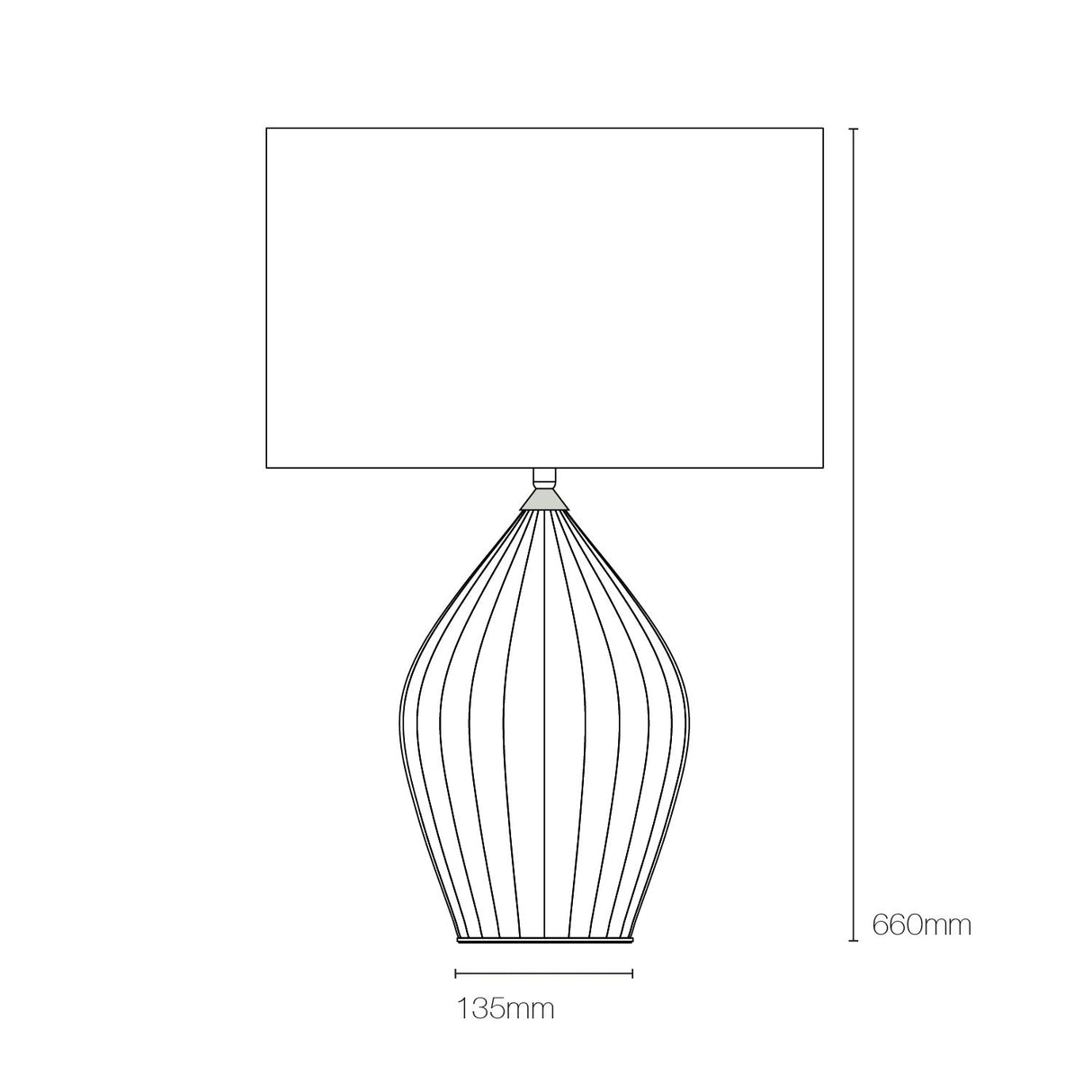 Original BTC Fin King Table Lamp –  from Amos Lighting + Home