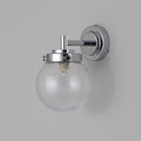 Original BTC Globe Bathroom Wall Light Seedy Glass & Chrome IP44 –  from Amos Lighting + Home