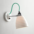 Original BTC Hector Bibendum Wall Light Switched, Green Flex –  from Amos Lighting + Home