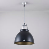 Original BTC Titan Size 1 Pendant, Black with Bronze Interior –  from Amos Lighting + Home