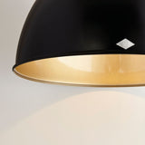 Original BTC Titan Size 1 Pendant, Black with Bronze Interior –  from Amos Lighting + Home