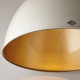 Original BTC Titan Size 1 Pendant, Grey with Bronze Interior –  from Amos Lighting + Home