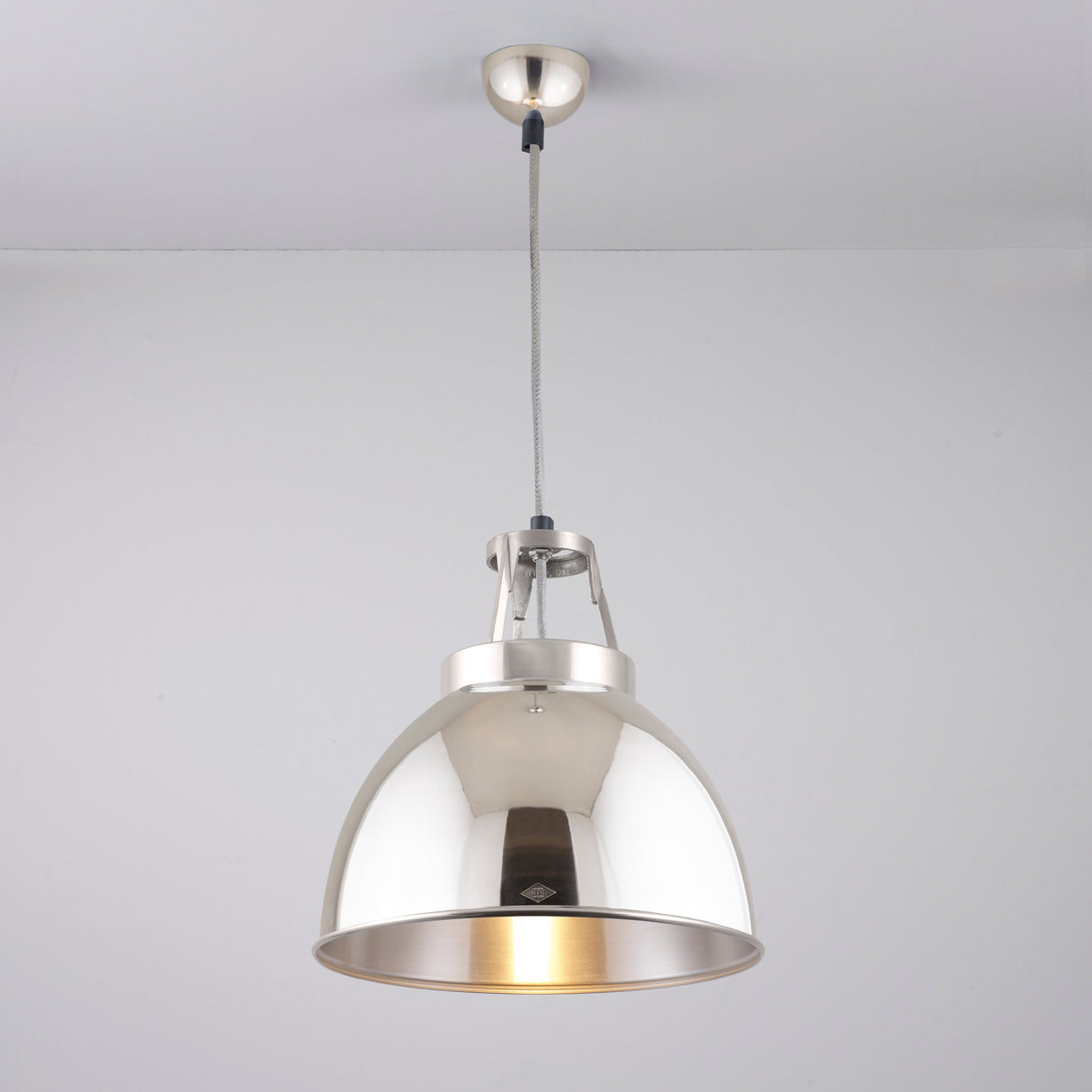 Original BTC Titan Size 1 Pendant, Natural Aluminium –  from Amos Lighting + Home