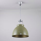 Original BTC Titan Size 1 Pendant, Olive Green with Bronze Interior –  from Amos Lighting + Home