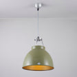 Original BTC Titan Size 1 Pendant, Olive Green with Bronze Interior –  from Amos Lighting + Home