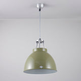 Original BTC Titan Size 1 Pendant, Olive Green with White Interior –  from Amos Lighting + Home