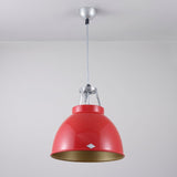 Original BTC Titan Size 1 Pendant, Red with Gold Interior –  from Amos Lighting + Home