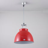 Original BTC Titan Size 1 Pendant, Red with White Interior –  from Amos Lighting + Home