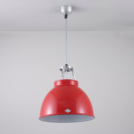 Original BTC Titan Size 1 Pendant, Red with White Interior –  from Amos Lighting + Home