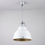 Original BTC Titan Size 1 Pendant, White with Gold Interior –  from Amos Lighting + Home