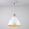 Original BTC Titan Size 1 Pendant, White with Gold Interior –  from Amos Lighting + Home