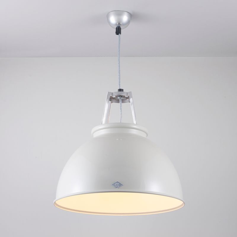 Original BTC Titan Size 3 Pendant, Grey with White Interior –  from Amos Lighting + Home